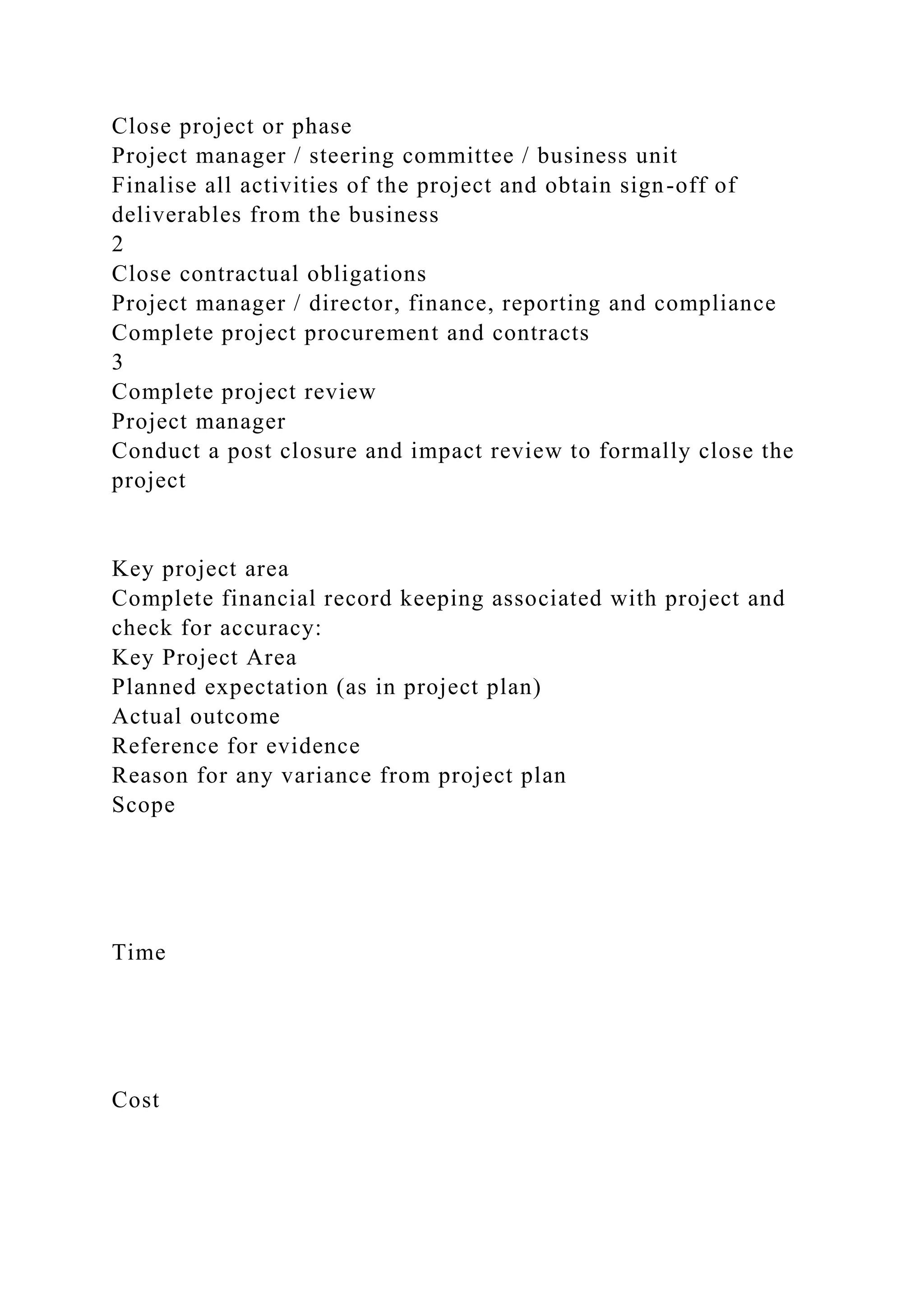 BSBPMG522 Undertake project work1HousekeepingE.docx