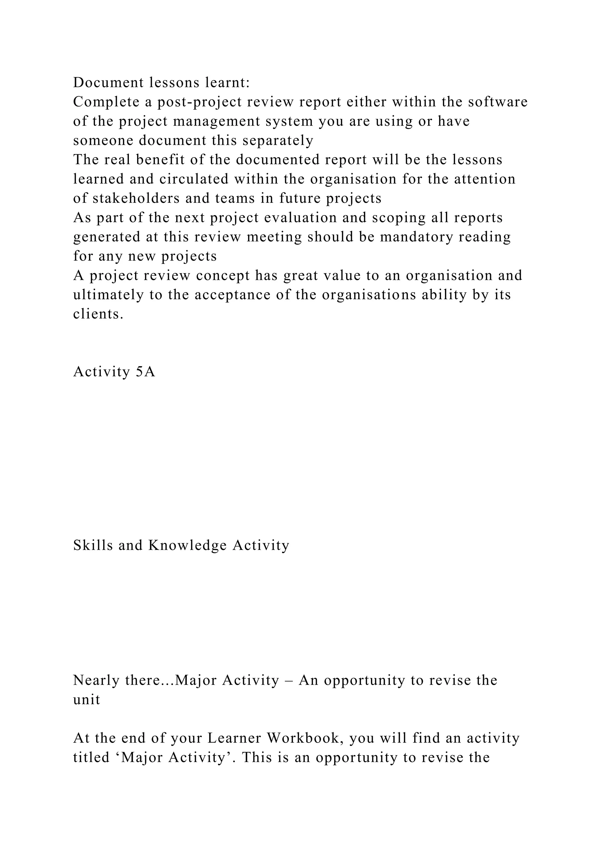 BSBPMG522 Undertake project work1HousekeepingE.docx