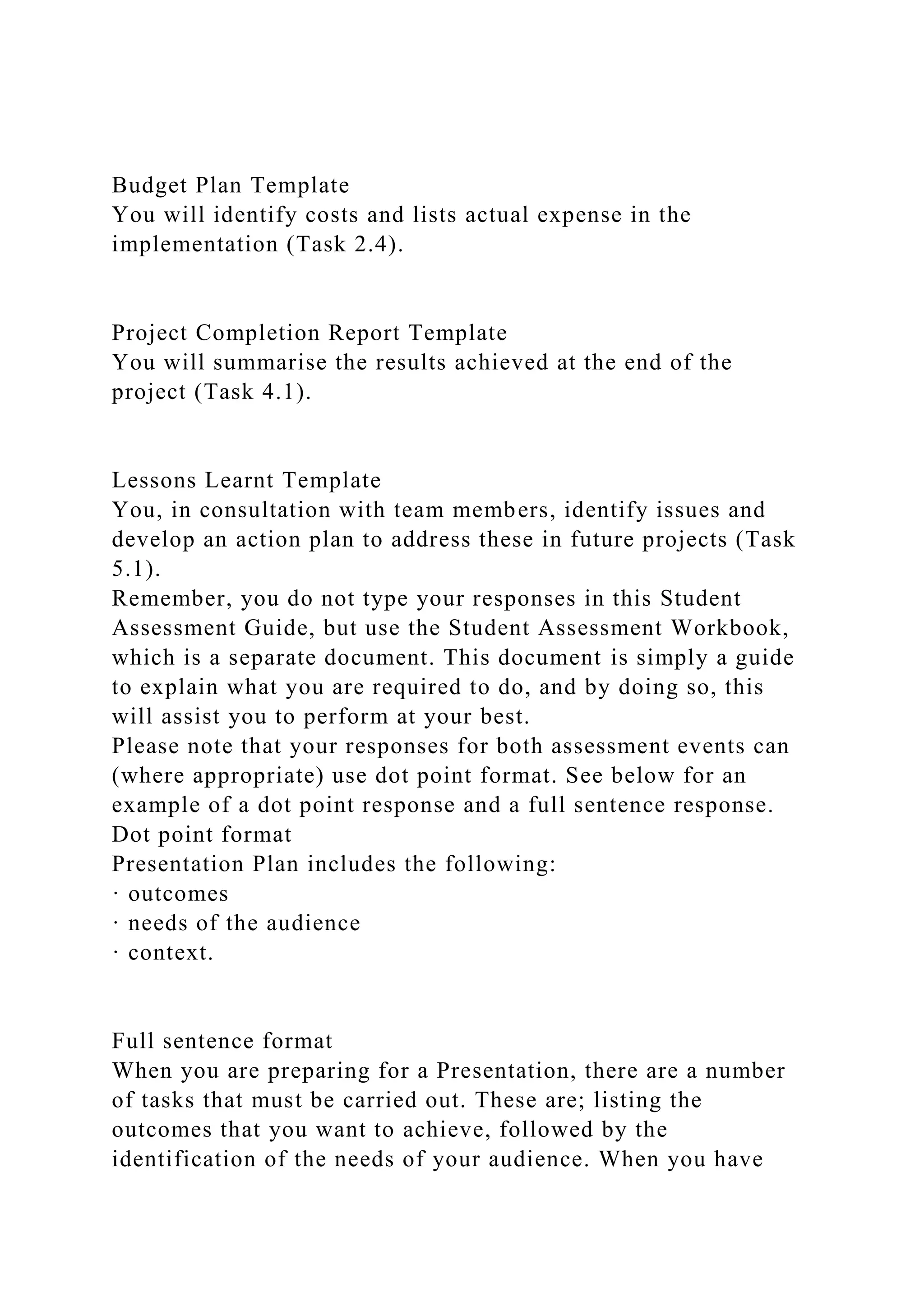 BSBPMG522 Undertake project work1HousekeepingE.docx