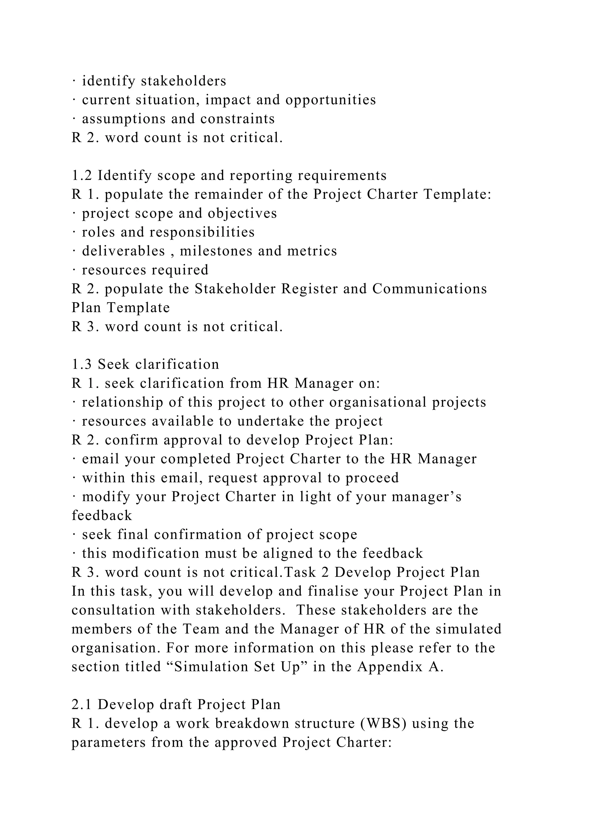 BSBPMG522 Undertake project work1HousekeepingE.docx