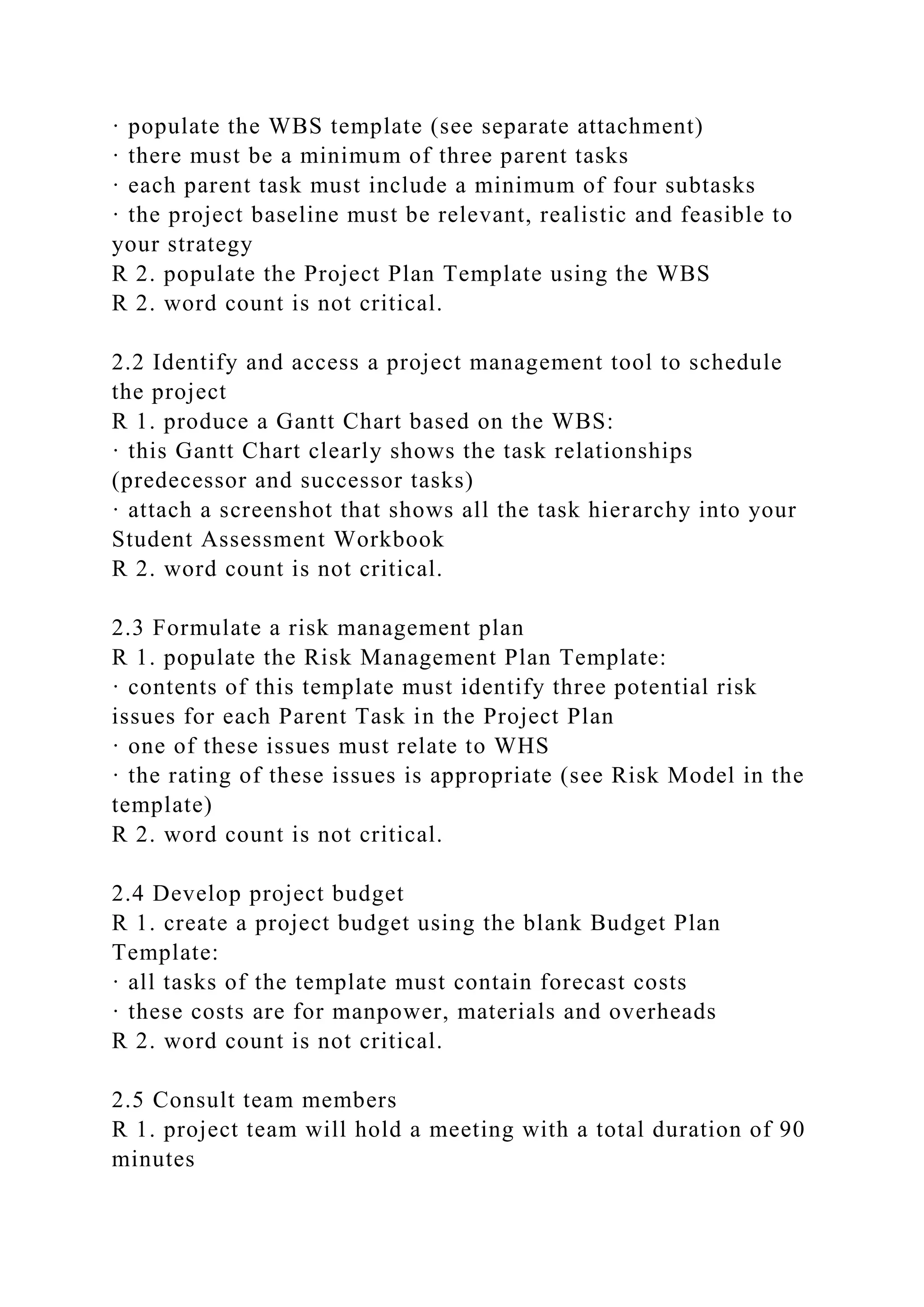 BSBPMG522 Undertake project work1HousekeepingE.docx