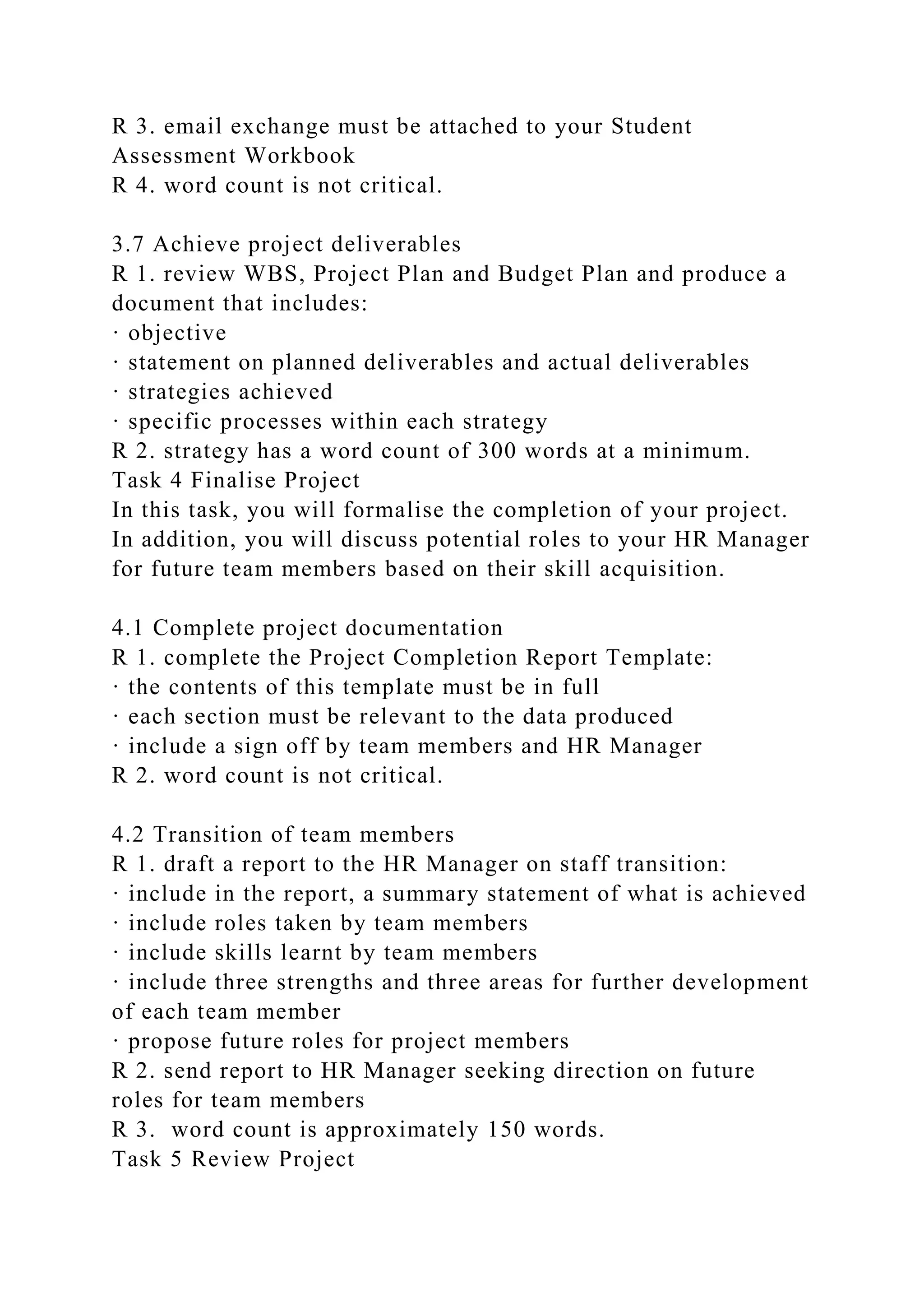 BSBPMG522 Undertake project work1HousekeepingE.docx