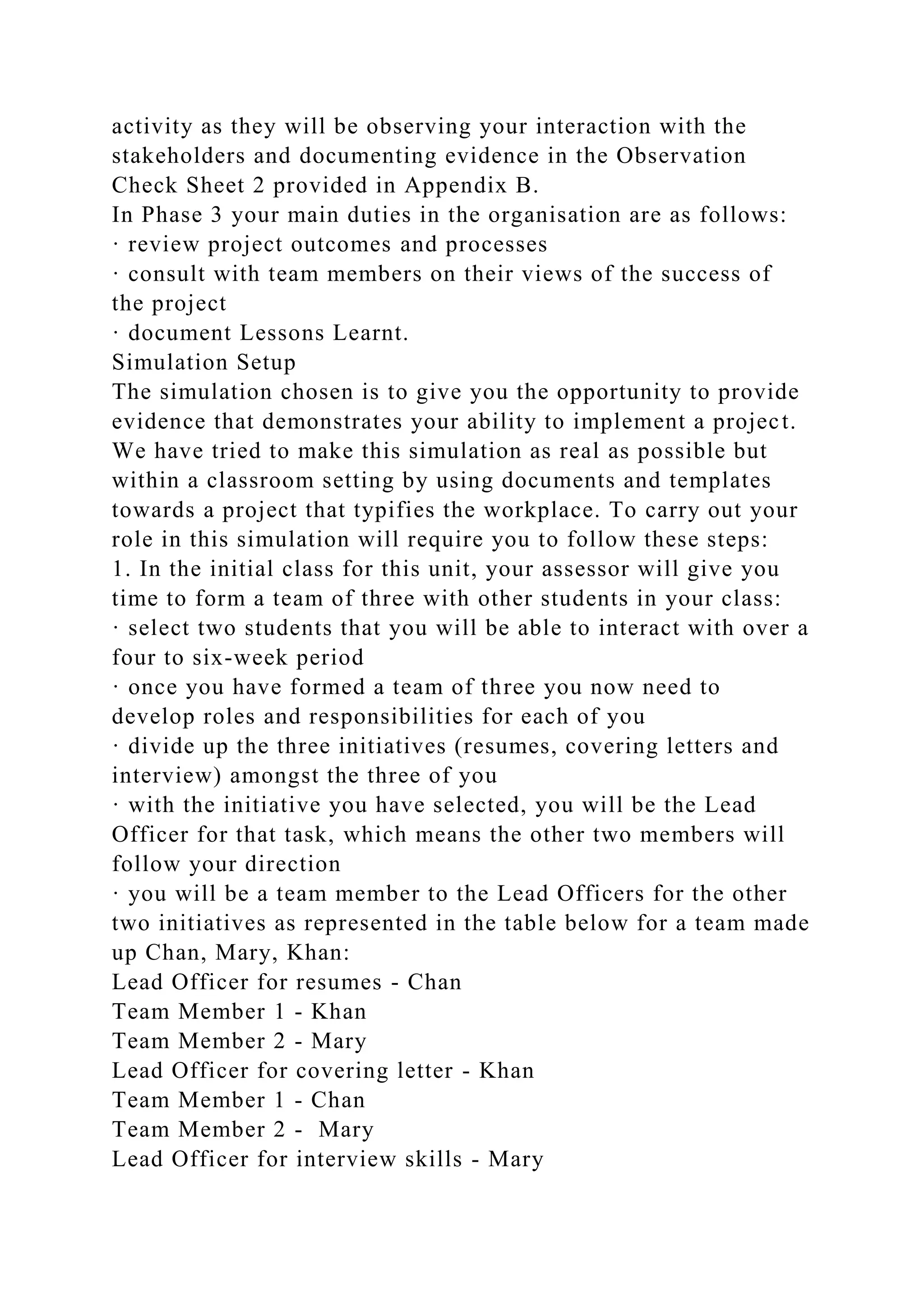 BSBPMG522 Undertake project work1HousekeepingE.docx