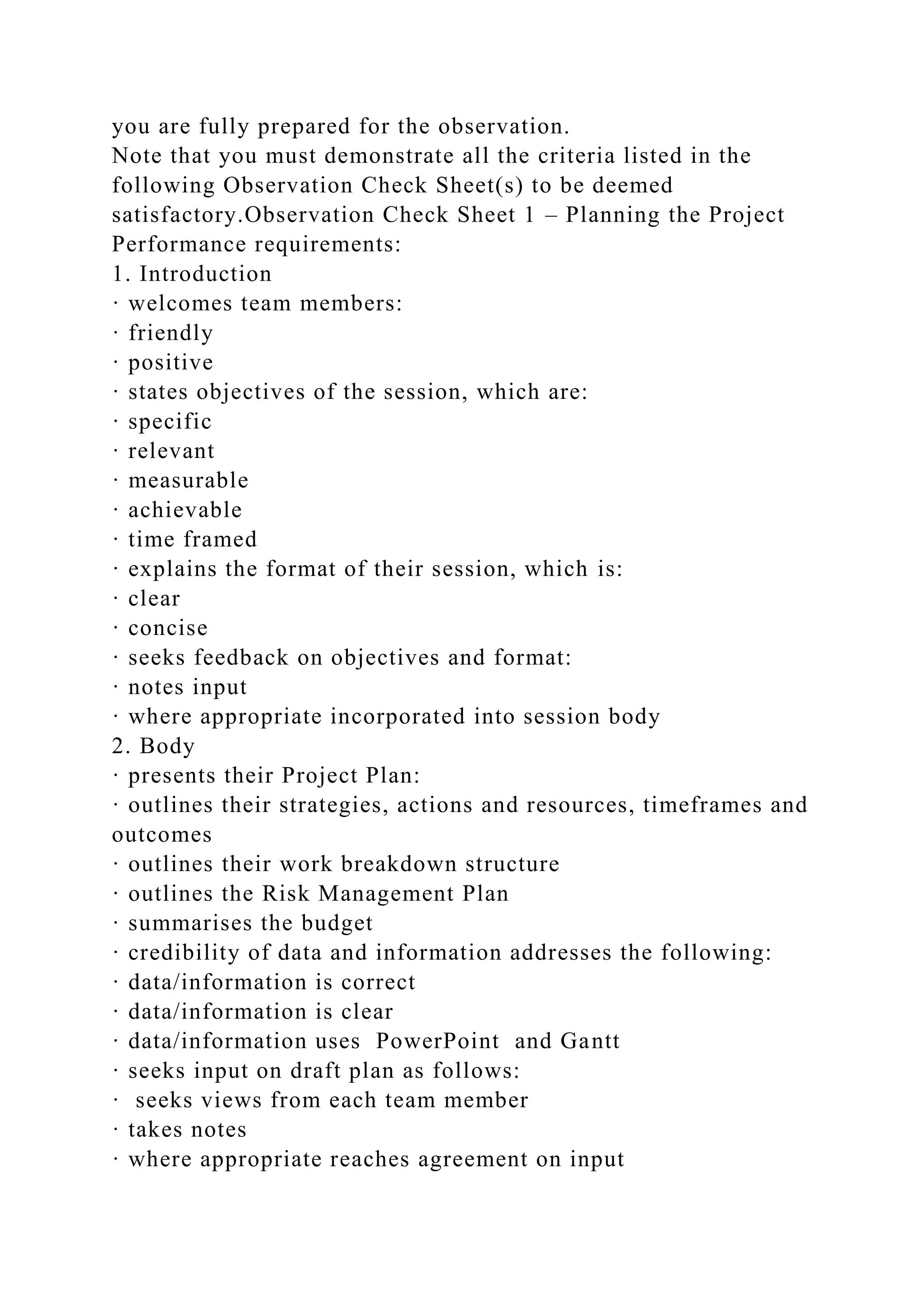 BSBPMG522 Undertake project work1HousekeepingE.docx