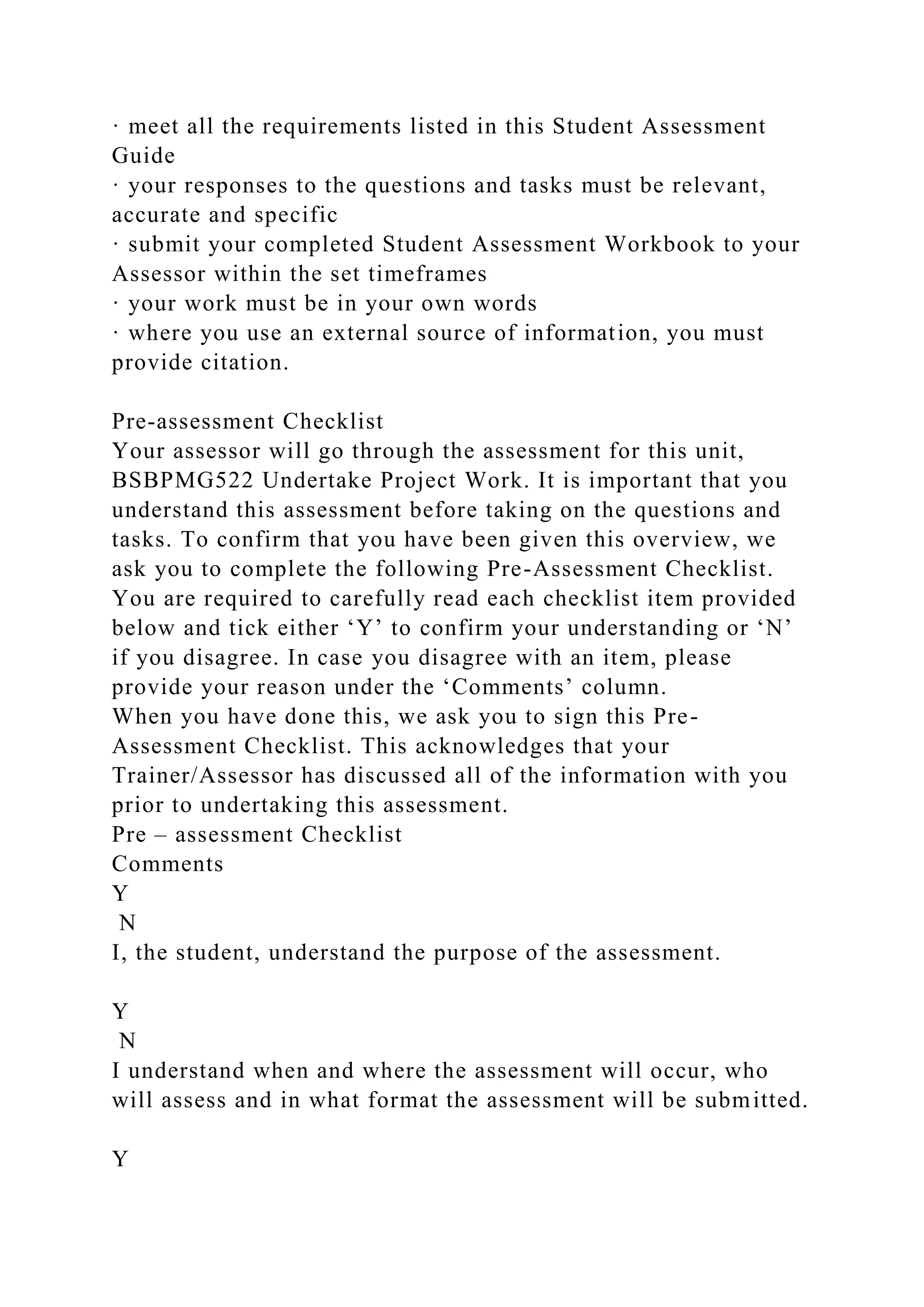 BSBPMG522 Undertake project work1HousekeepingE.docx