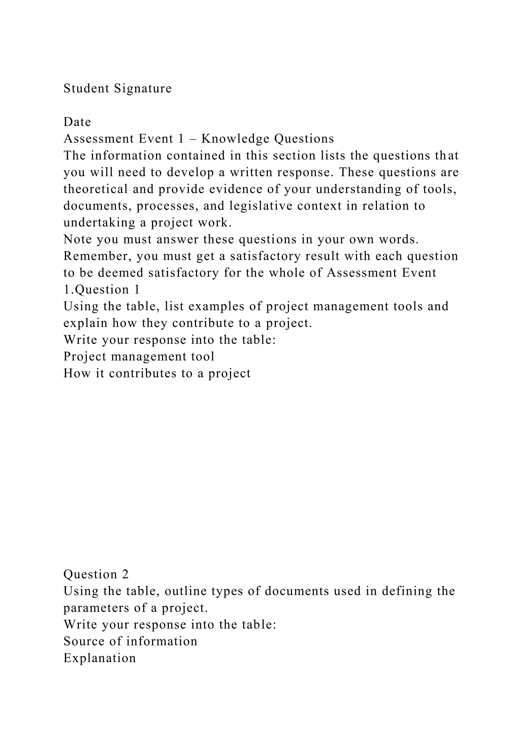 BSBPMG522 Undertake project work1HousekeepingE.docx