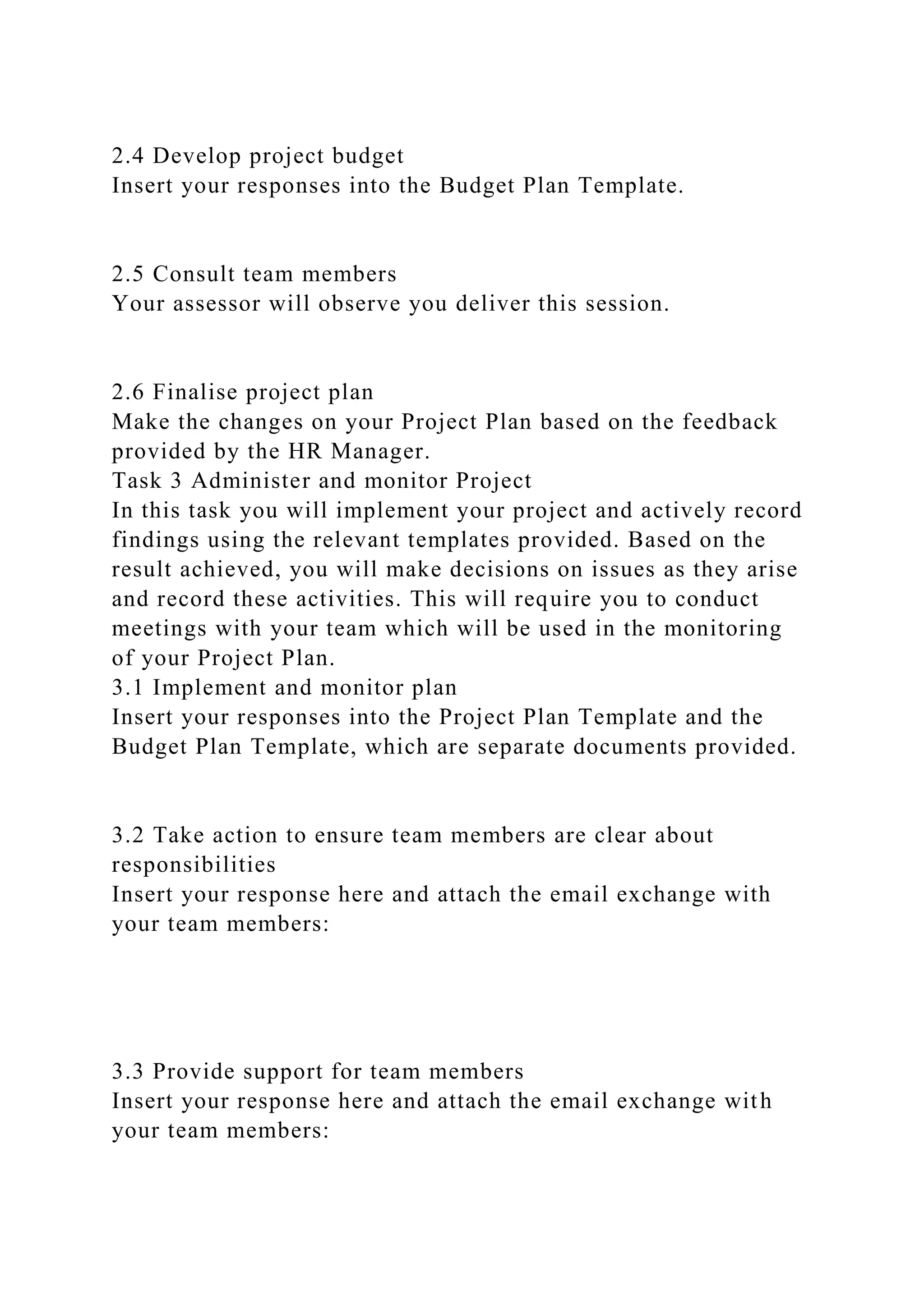 BSBPMG522 Undertake project work1HousekeepingE.docx