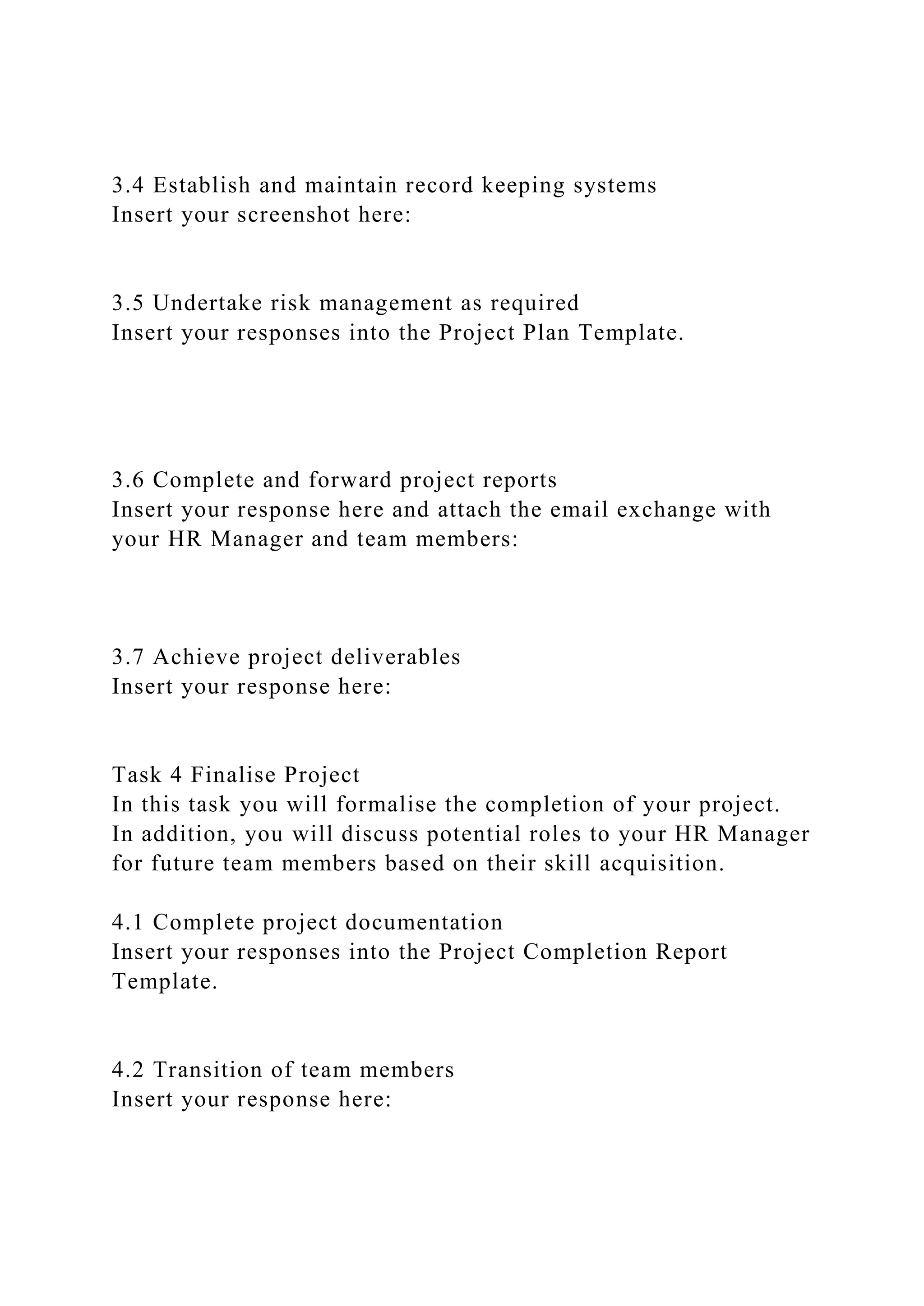 BSBPMG522 Undertake project work1HousekeepingE.docx