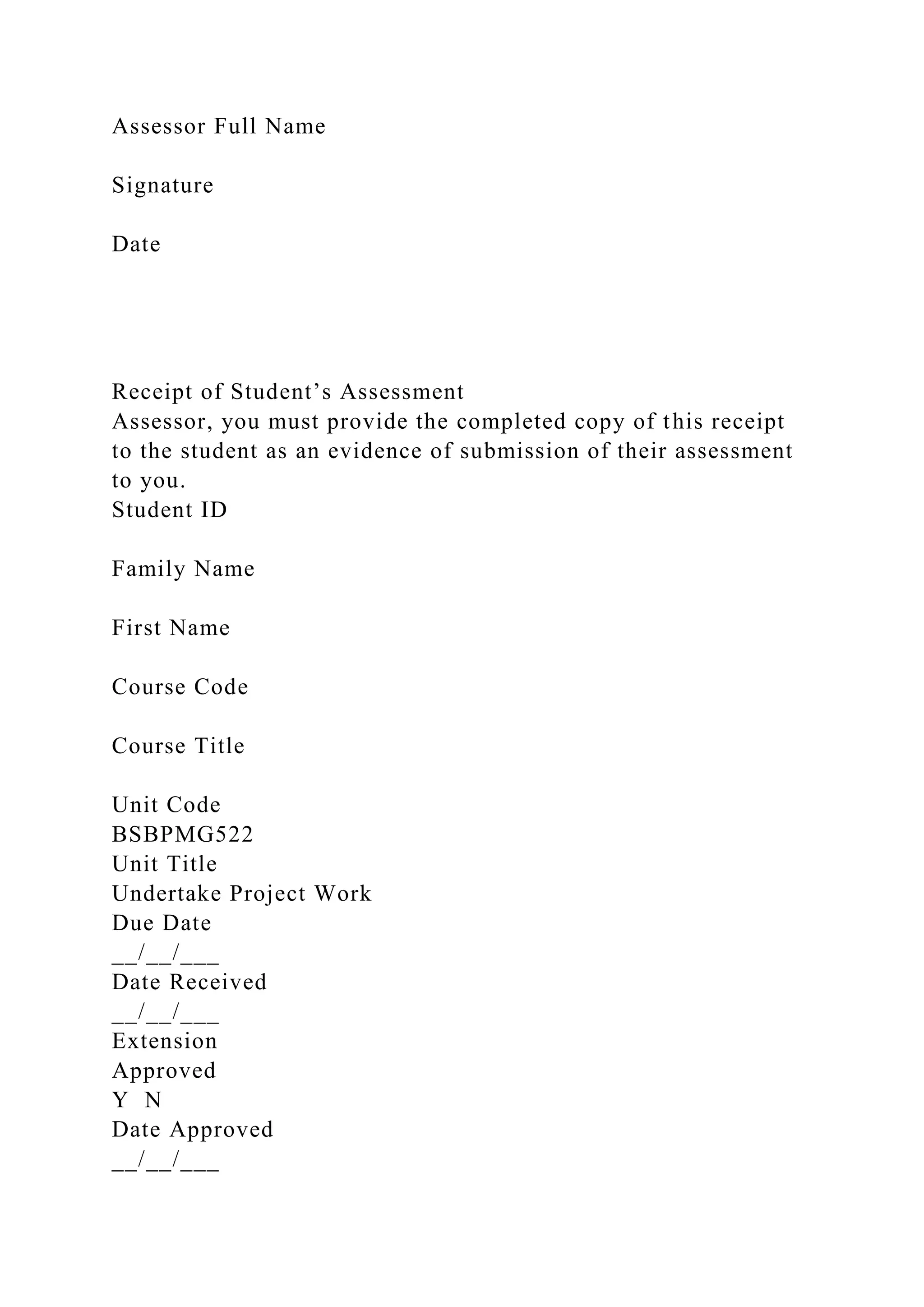 BSBPMG522 Undertake project work1HousekeepingE.docx