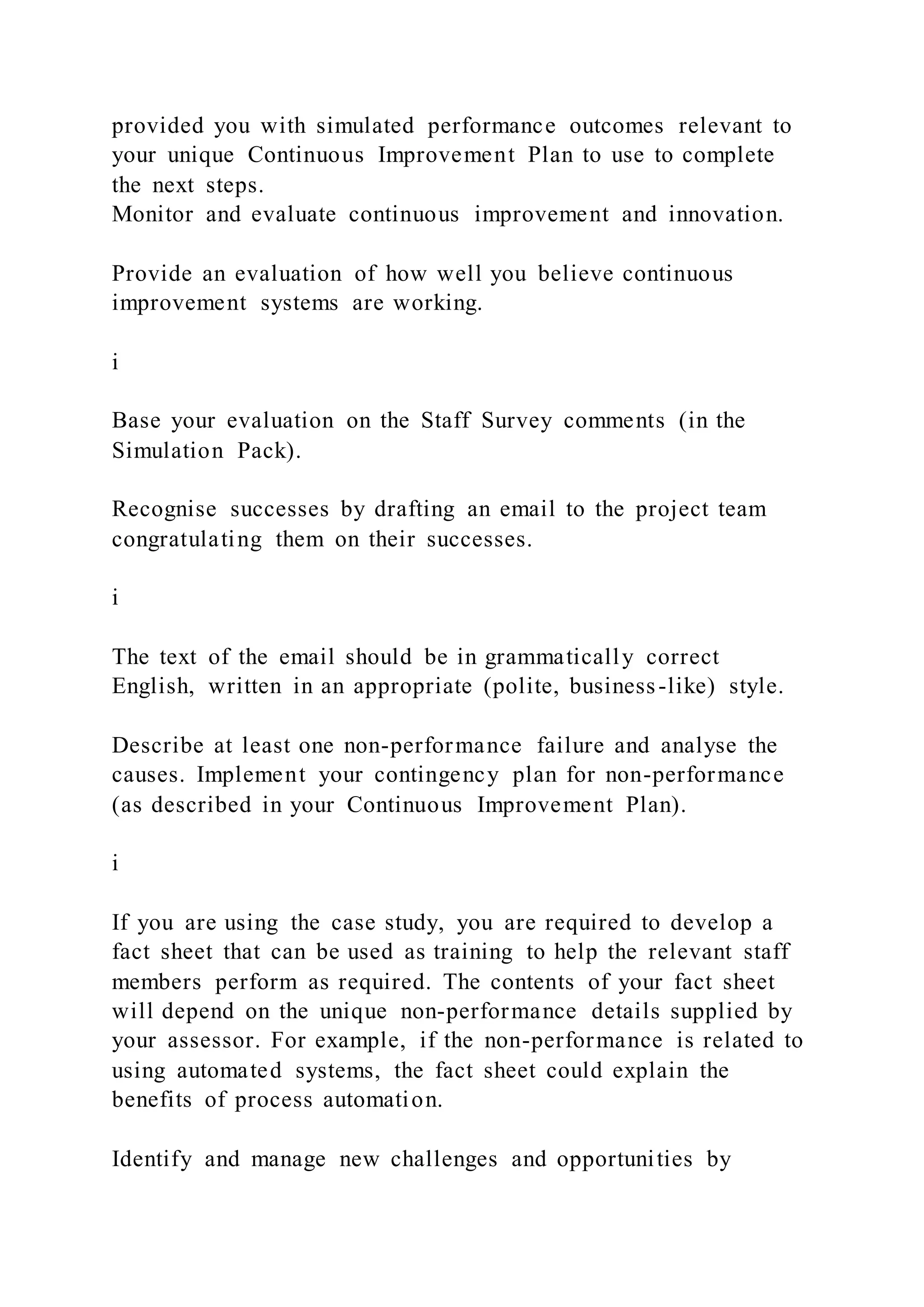 BSBSTR601Manage innovation and continuous improvement | DOCX