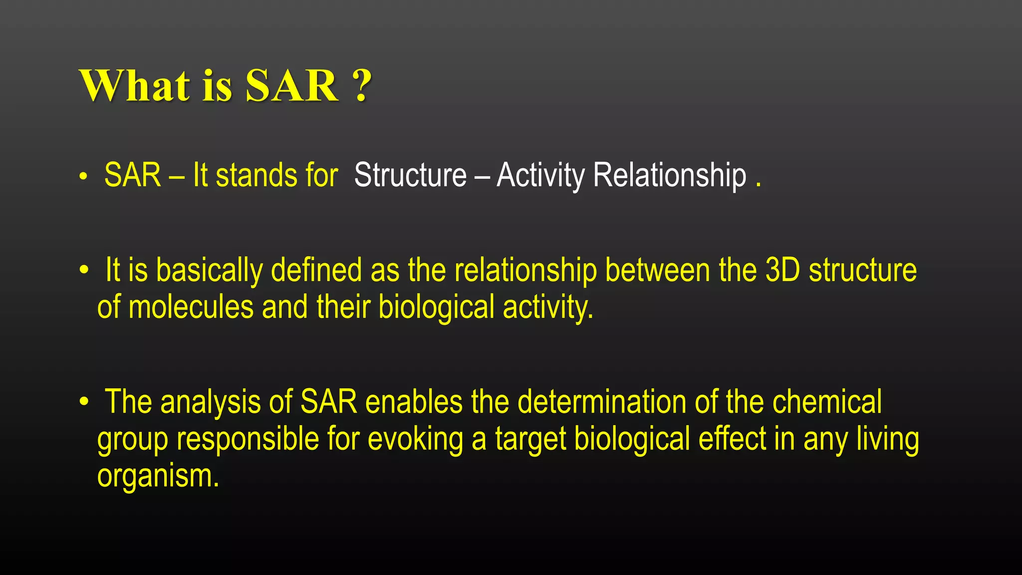 Drug SAR ( Structure Activity Relationship) PPTX Illegal Drugs