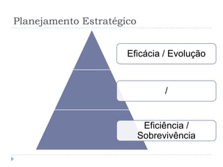 Planejamento EstratégicoEficácia / Evolução/Eficiência / Sobrevivência