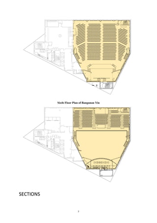 7
Sixth Floor Plan of Bangunan Yin
SECTIONS
 