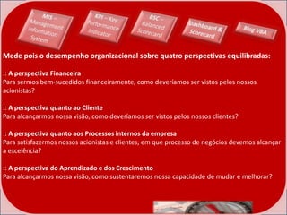 BSC - Balanced Scorecard