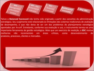 BSC - Balanced Scorecard