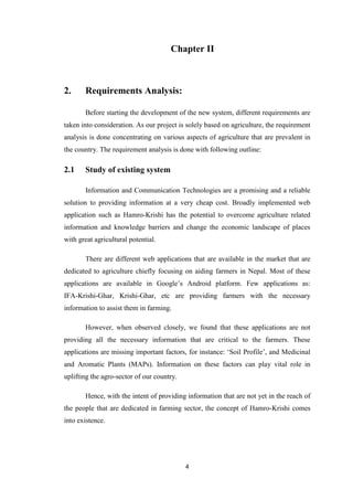 BSc CSIT Final Year Project Report on Hamro Krishi - Nepal | PDF