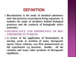 Biochemistry Introduction