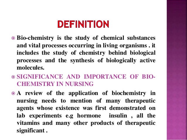 Biochemistry Introduction