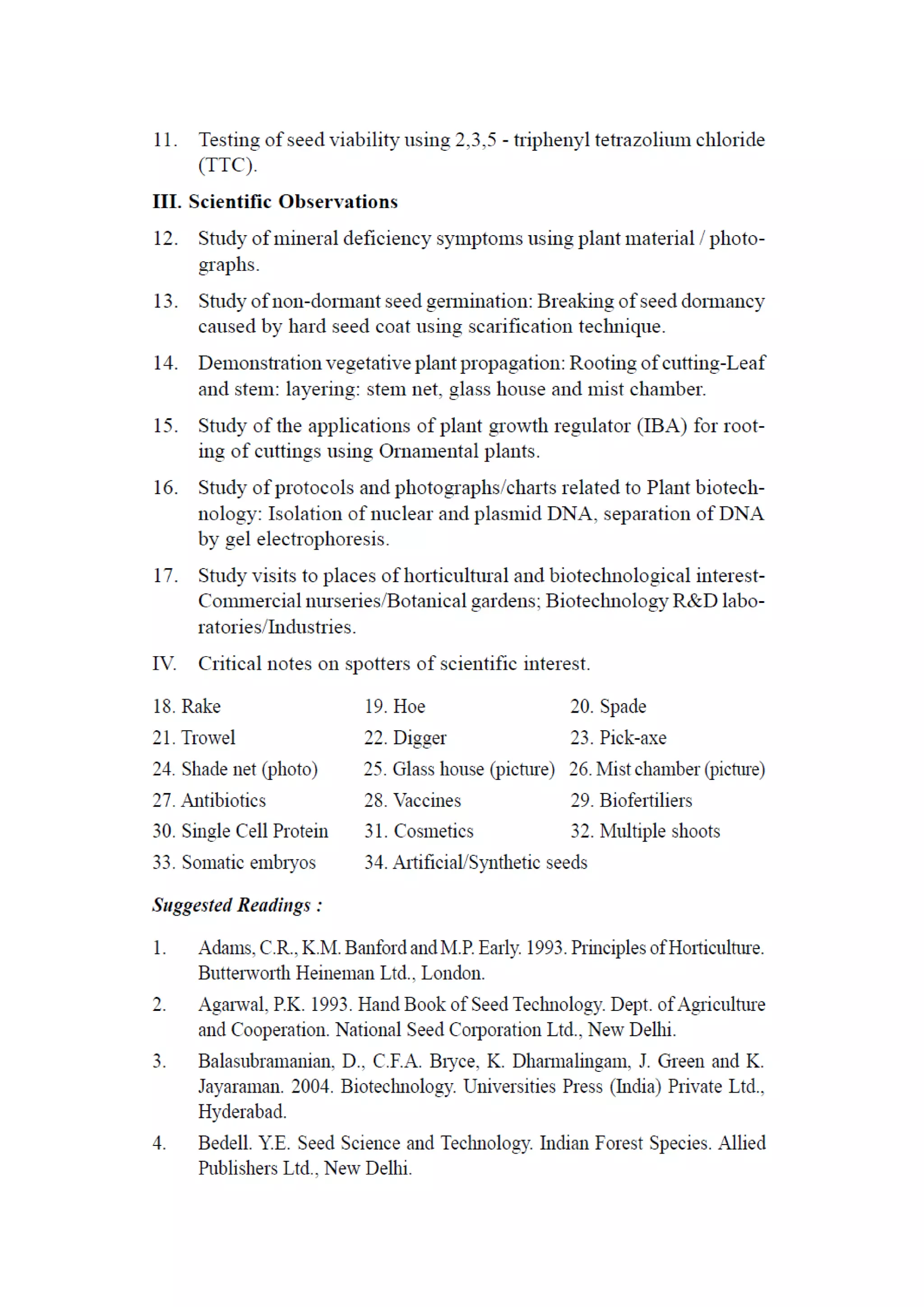 B sc Botany Syllabus KU