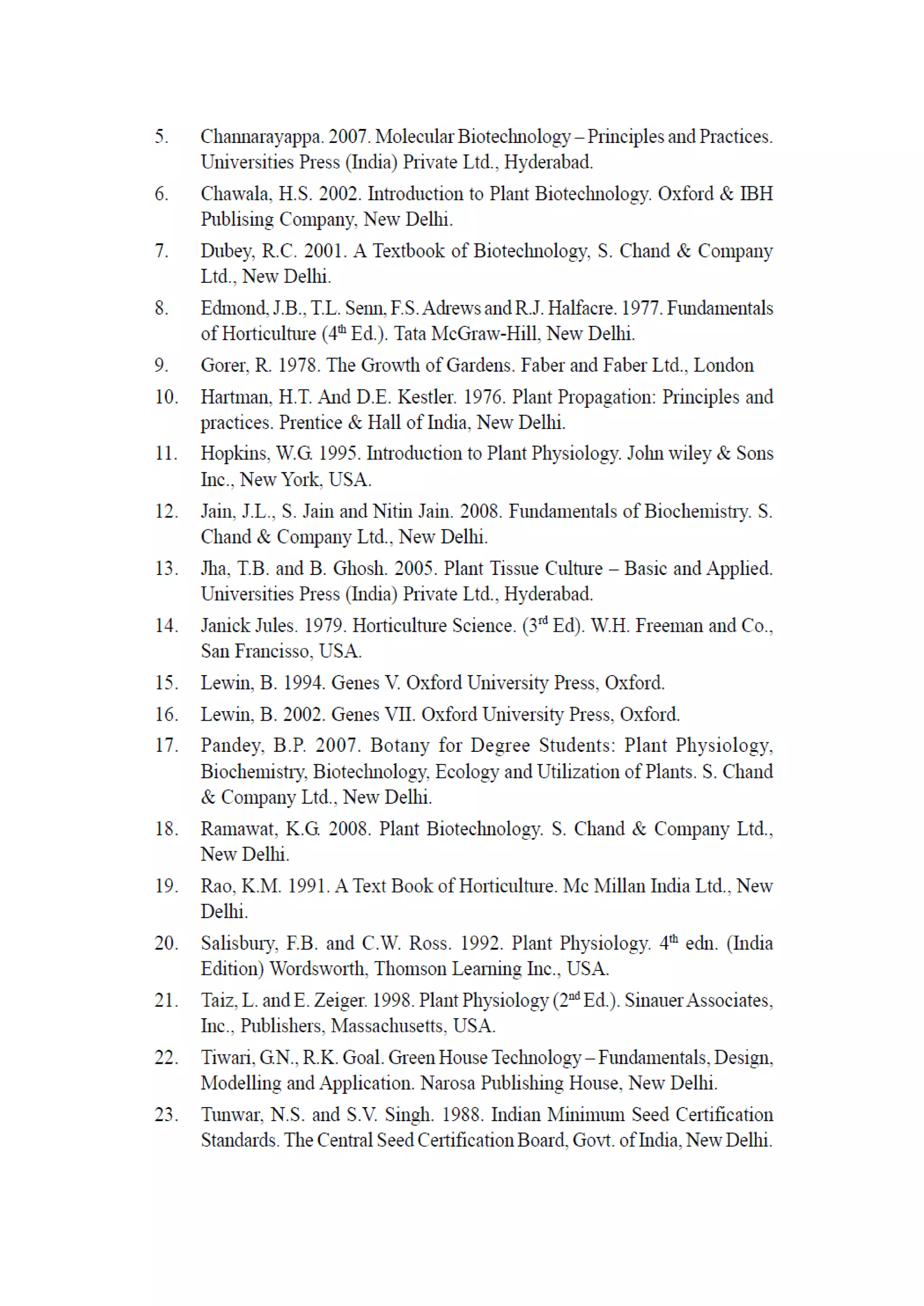 B sc Botany Syllabus KU