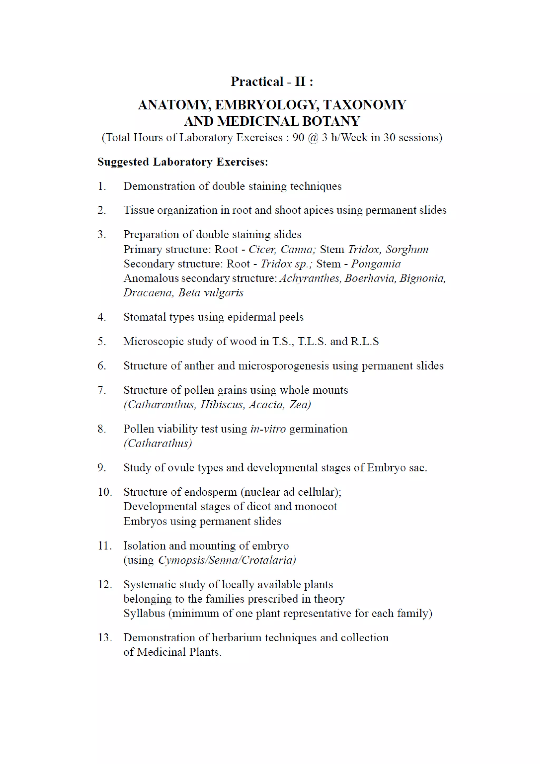 B sc Botany Syllabus KU