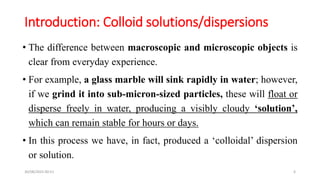 Comprehensive Introduction to Colloid Science and Its Applications | PDF