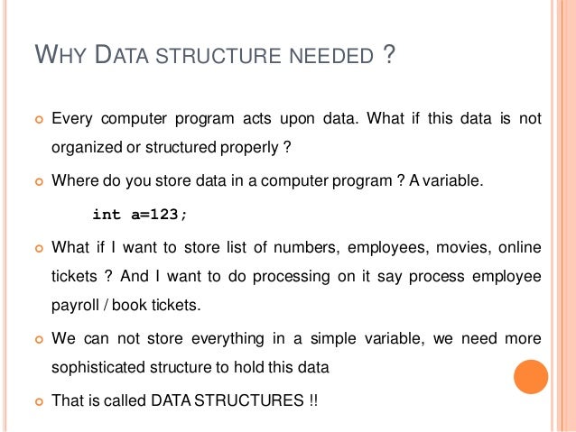 Data structures using C
