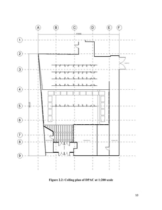 10
Figure 2.2: Ceiling plan of DPAC at 1:200 scale
 