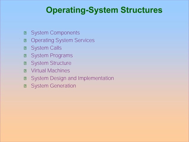 operating system structure | PPT