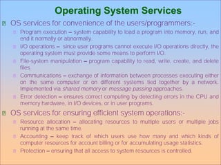 operating system structure | PPT