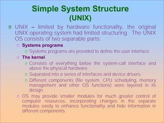 operating system structure | PDF