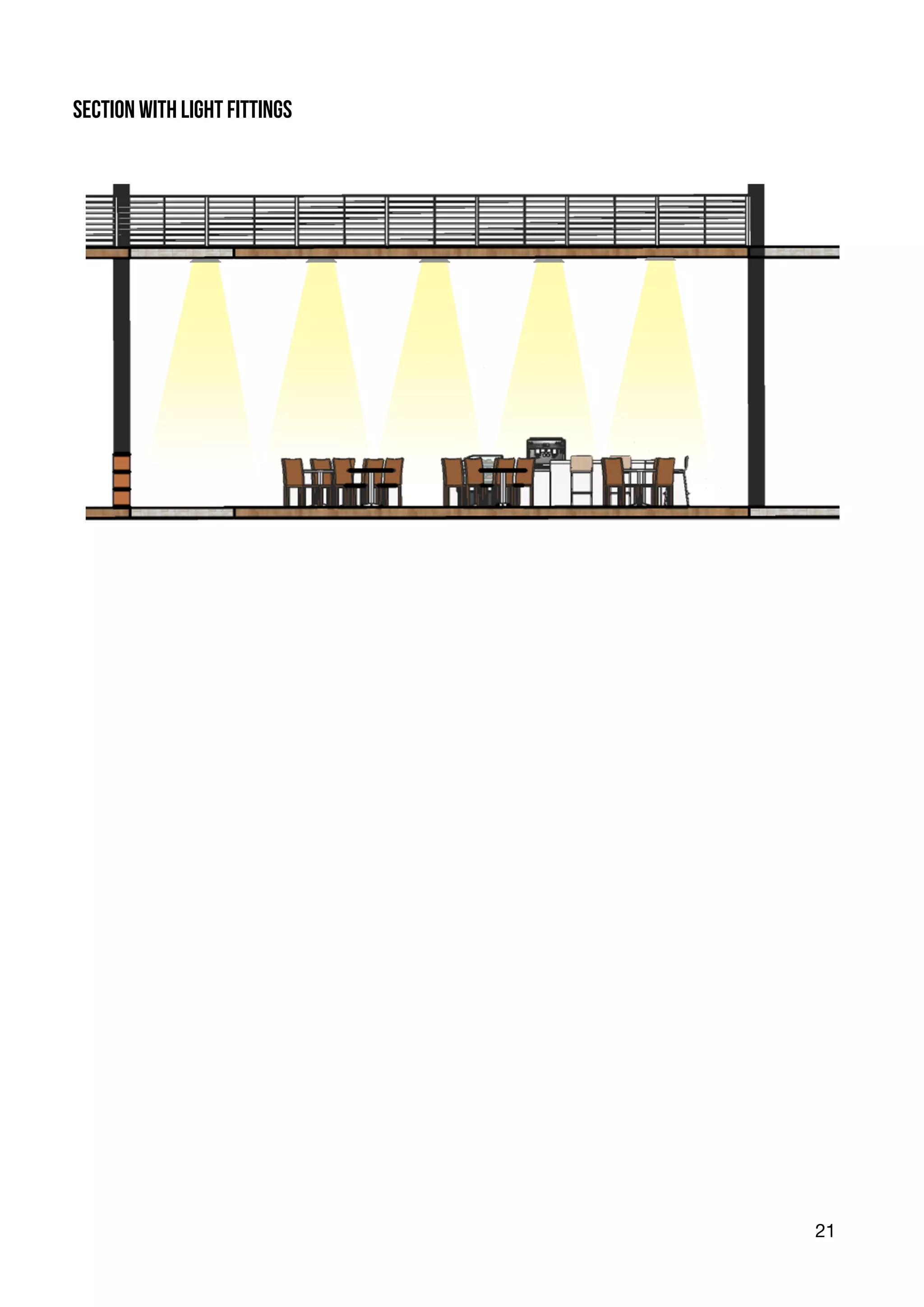 21
section with light fittings
 