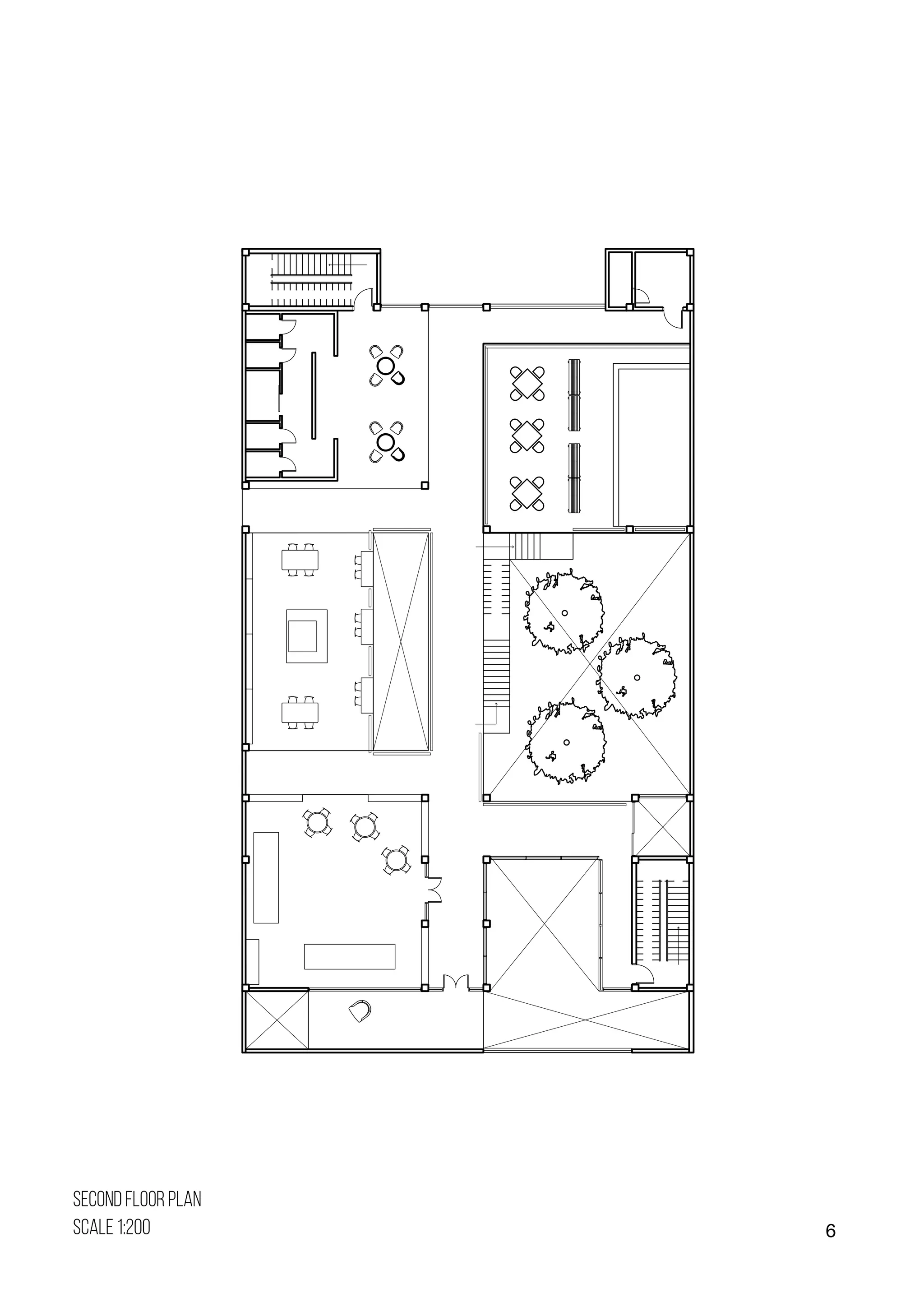 6
SECOND FLOOR PLAN
SCALE 1:200
 