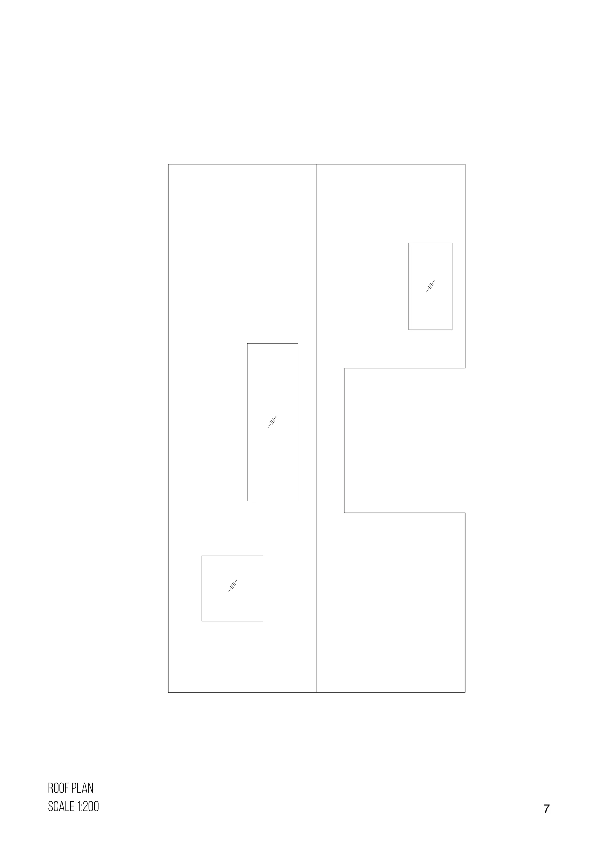 7
ROOF PLAN
SCALE 1:200
 
