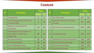 Content
2
Sl Particular
Page
From To
1 Introduction 3 4
2
Social Management System &
Cascade Effect
5 13
3
Workers Involve...