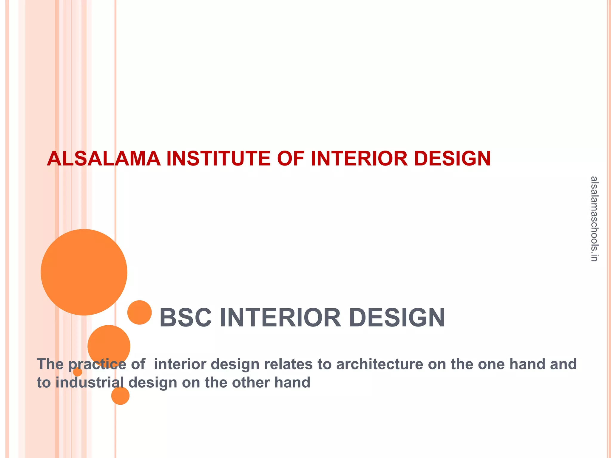 Bsc interior design Details | PPT