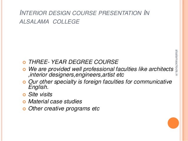 bsc interior design details