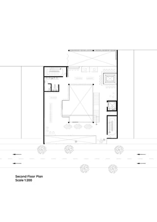 Second Floor Plan
Scale 1:200
 