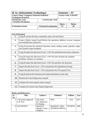 Syit Syllabus.pdf B sc it syit sem 3 sem 4 syllabus as per mumbai university | PDF