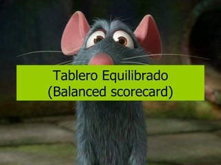 Tablero Equilibrado (Balanced scorecard) 
