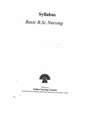 B sc nursing syllabus