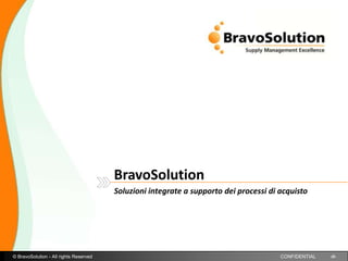 BravoSolution Soluzioni integrate a supporto dei processi di acquisto 