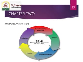 CHAPTER TWO
THE DEVELOPMENT STEPS
10
 