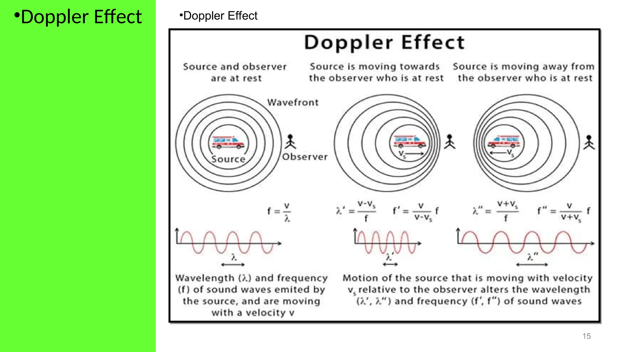 •Doppler Effect
15
•Doppler Effect
 