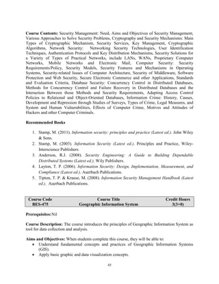 Bs cs course outline | PDF