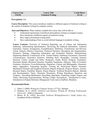 Bs cs course outline | PDF