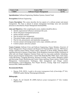 Bs cs course outline | PDF
