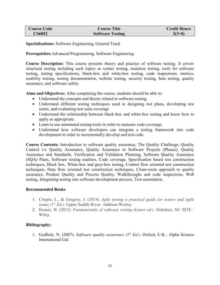 Bs cs course outline | PDF
