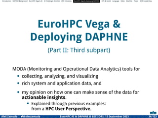 Daphne Programming Language Code Examples EuroHPC AI in DAPHNE | PDF