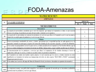 FODA-Amenazas
E.S.P.E.




                 Ing. Oscar Moreno V.
                       Consultor        32
 